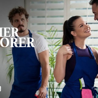 Веселую сисястую бабу чпокнул самец