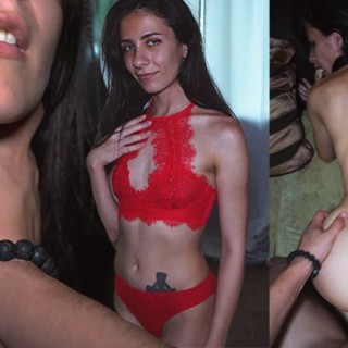 Трахнул красивую суку и заснял порево